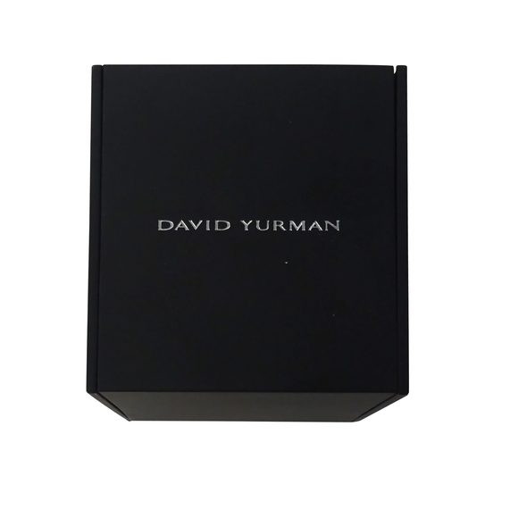 David Yurman Forged Carbon Honeycomb Dog Tag Necklace in Stainless Steel - Picture 4 of 4